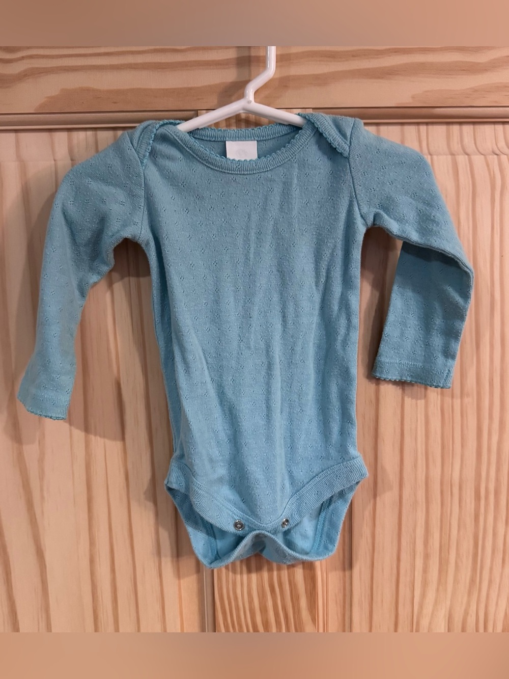 Baby Boden Eyelet long-Sleeve One-Piece onesie Bodysuit 6-12 months